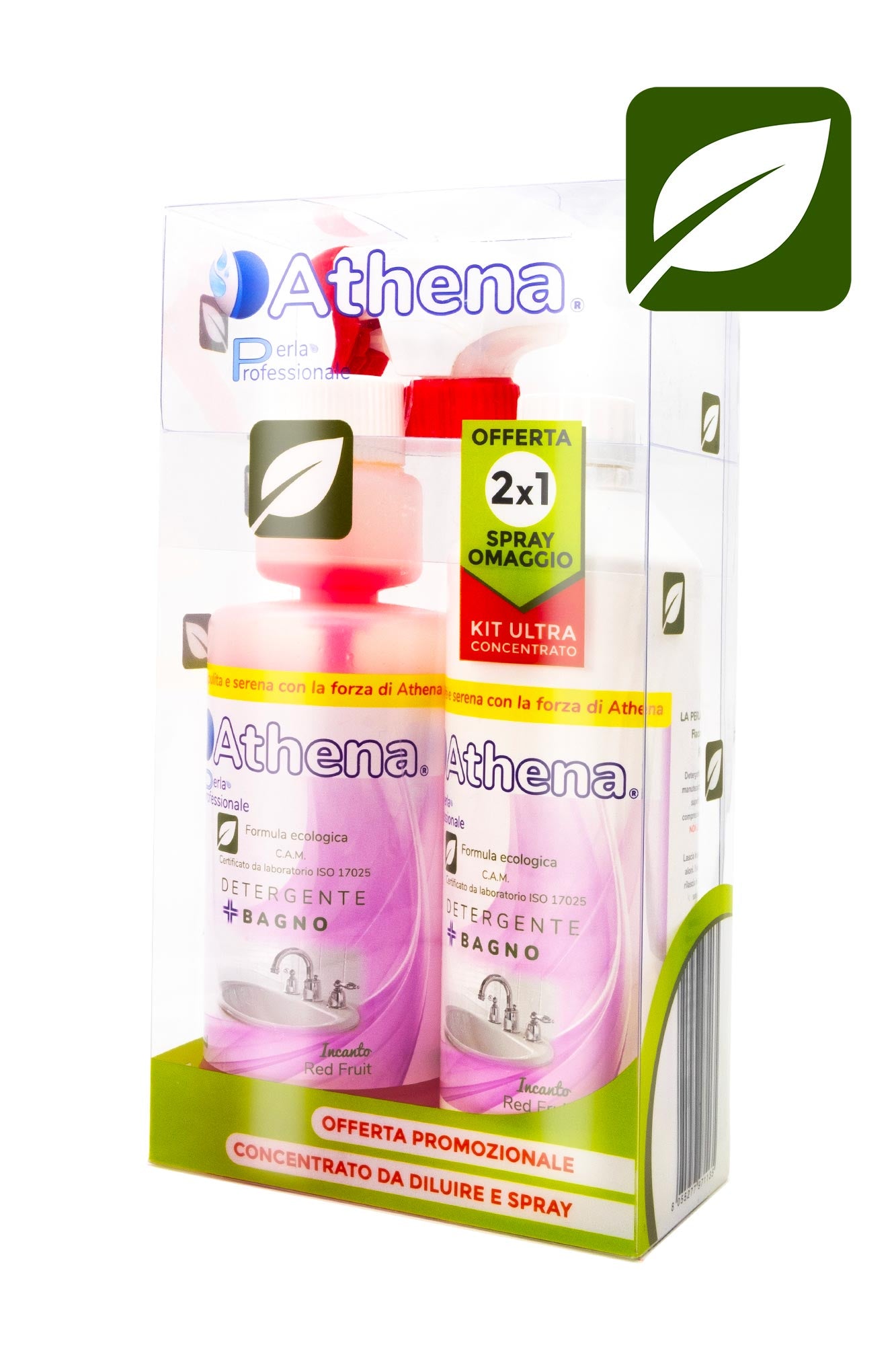 Kit Detergente Disincrostante Bagno Formula Ecologica CAM: Incanto Red Fruit