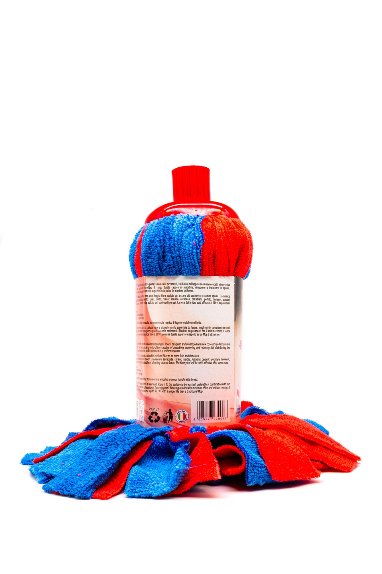 Mocio In Microfibra - Teste Di Ricambio OEM | Per Pulizie Efficienti | Bianco E Nero - Foto 12